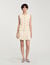 Mini tweed pleated skirt