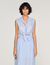 Embroidered linen maxi dress