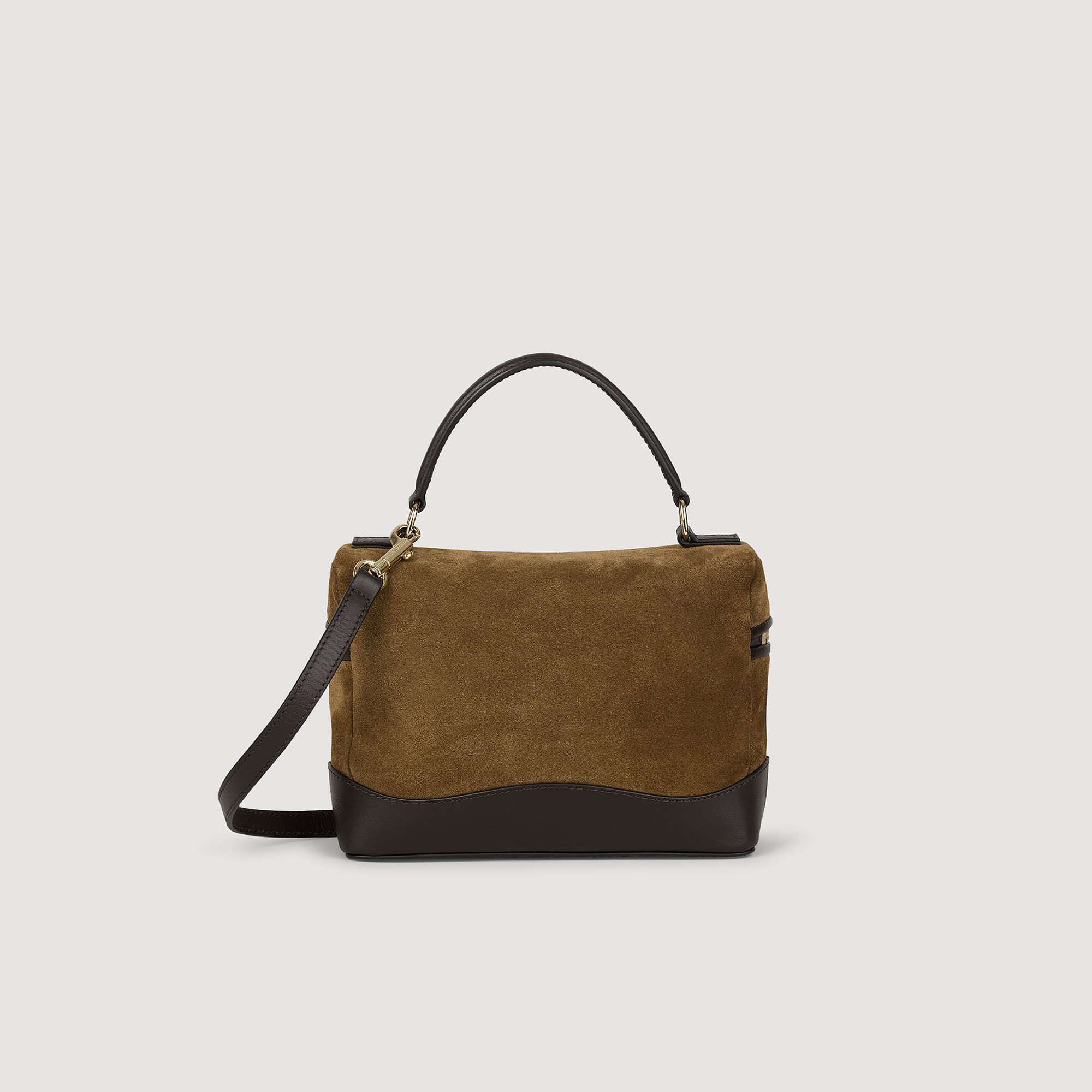 TANGOLINO leather and suede vanity bag