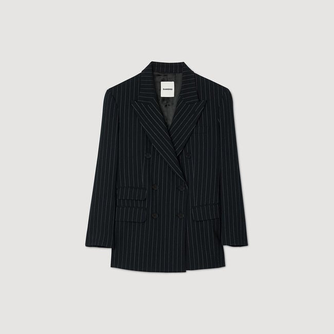 Striped suit jacket