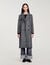 Long checked coat
