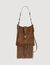 Leather and suede fringe bag