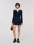 Cable knit polo sweater
