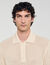 Cotton polo shirt with polo collar