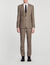 Wool checked suit jacket