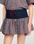 Checked skort