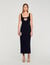 Rhinestone heart maxi dress