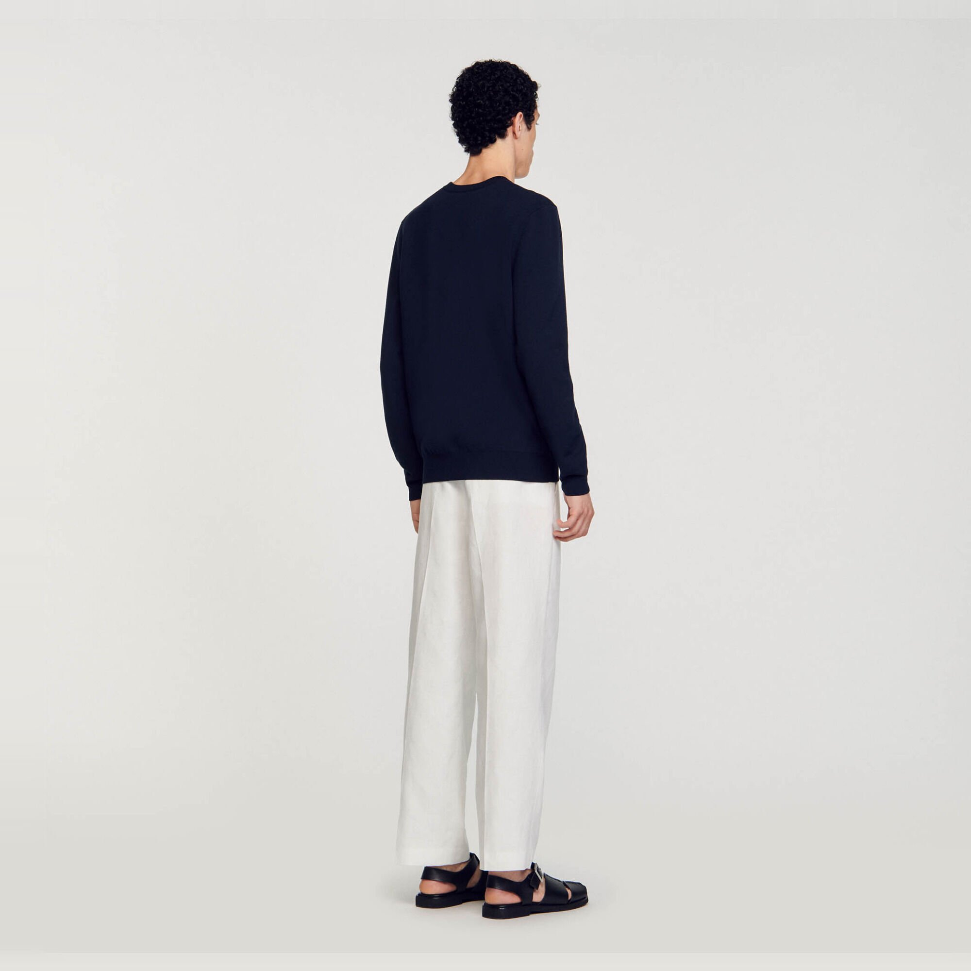Jacquard flower jumper