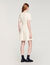 Pointelle knit mini dress