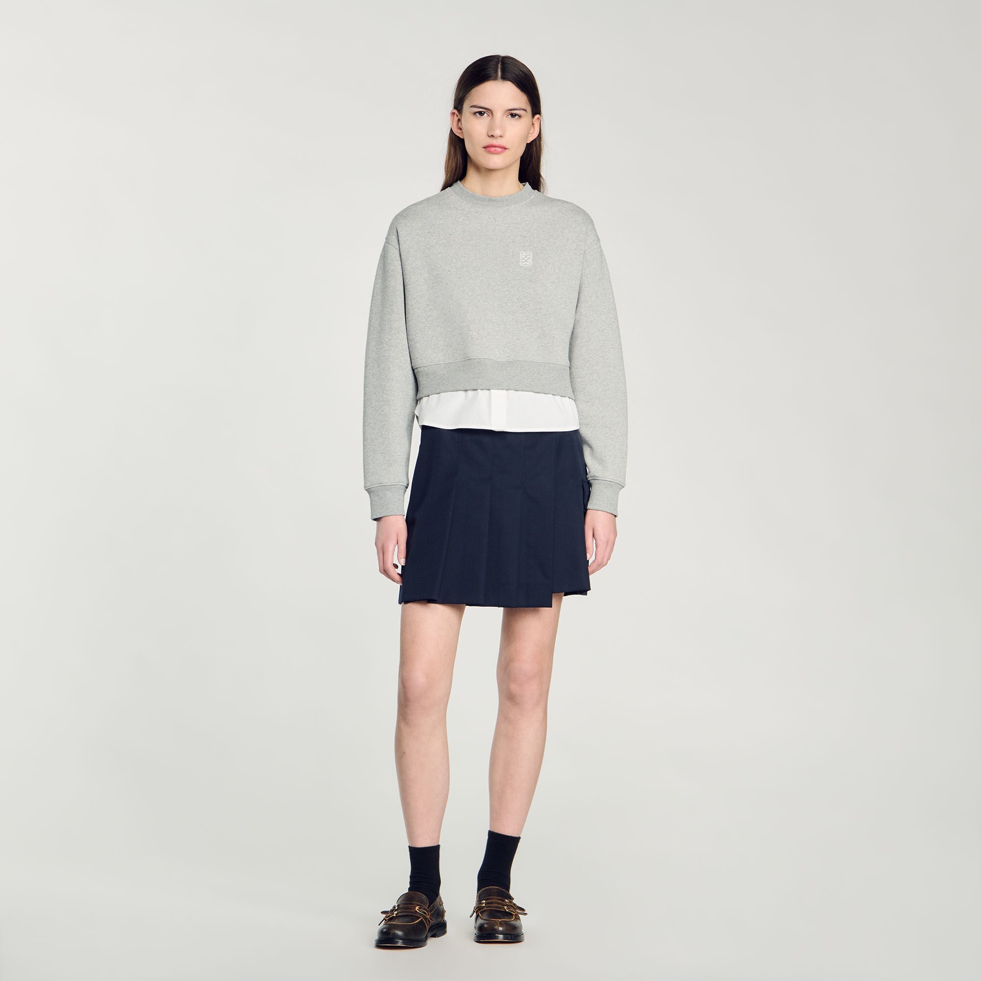 Layered effect sweatshirt