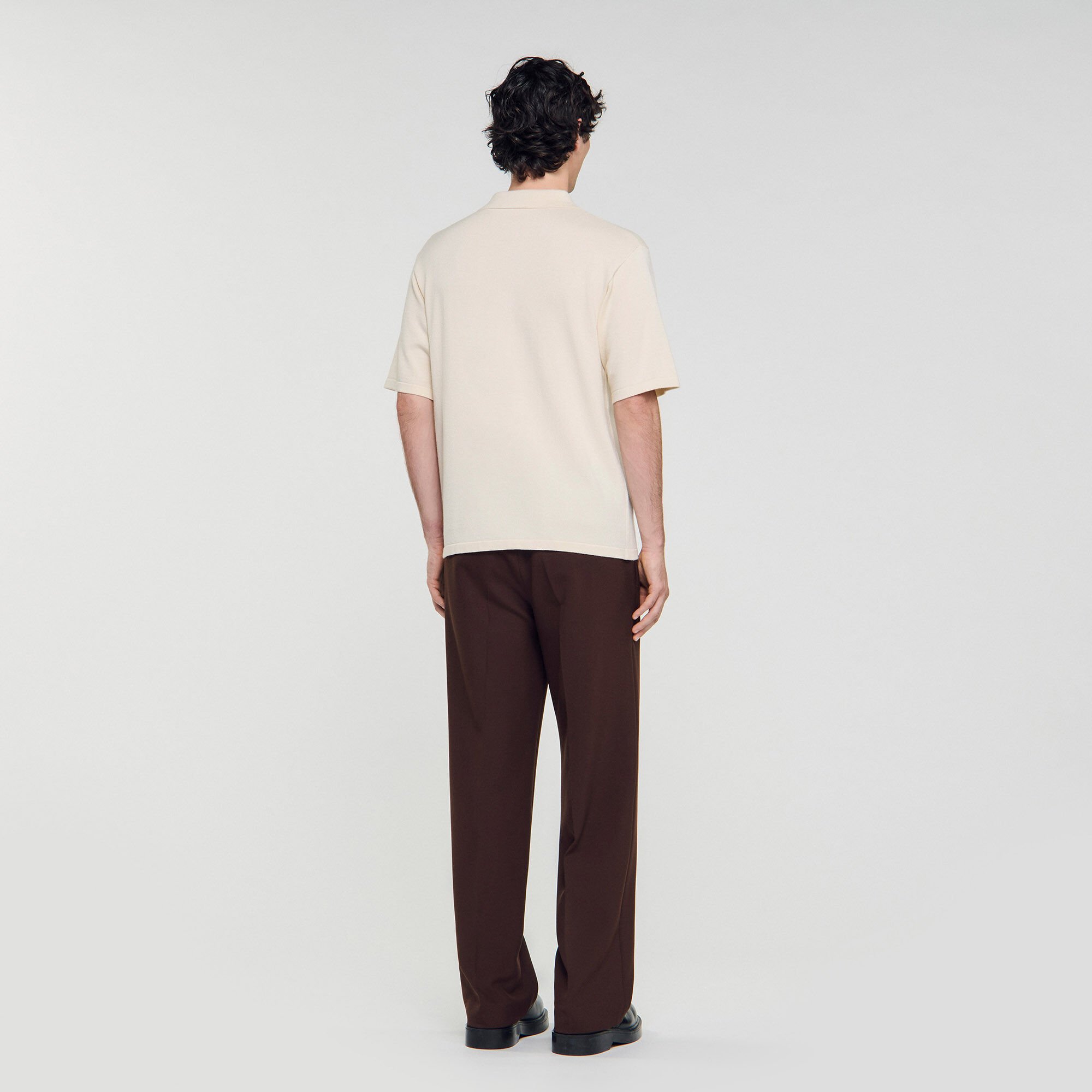 Polo with rope embroidery