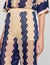 Two-tone open weave pants