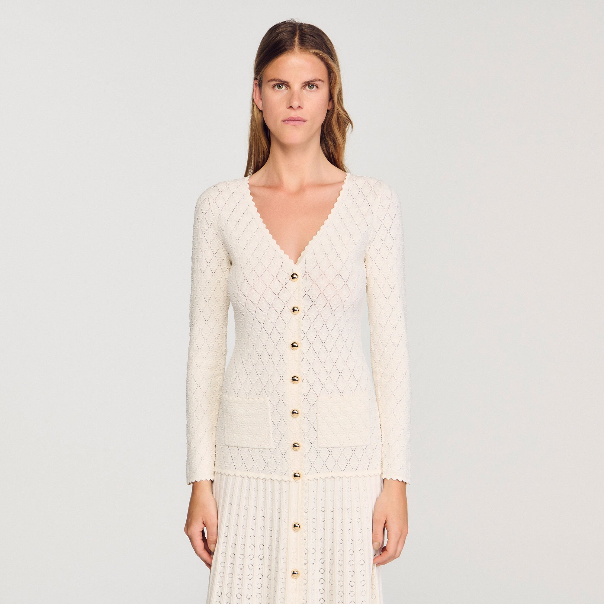 Fancy knit midi dress