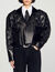 Studded leather jacket