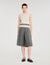 Pleated long shorts