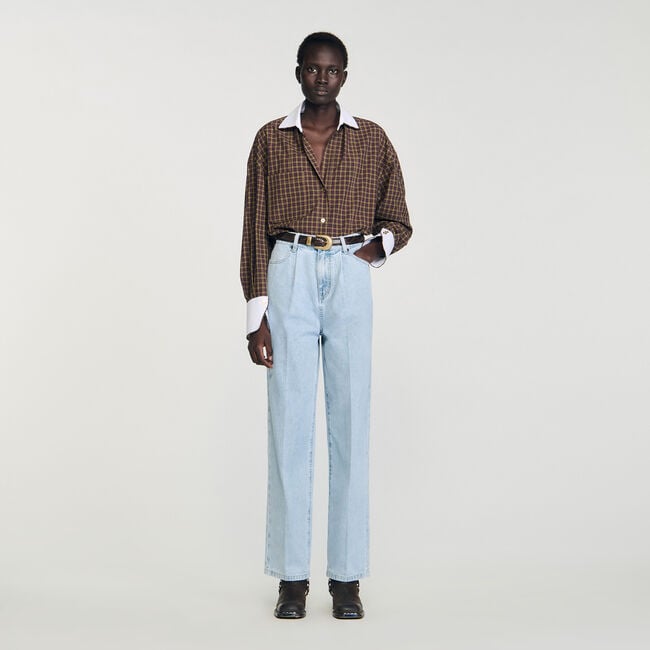Straight-leg jeans