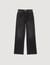 Straight-leg faded jeans