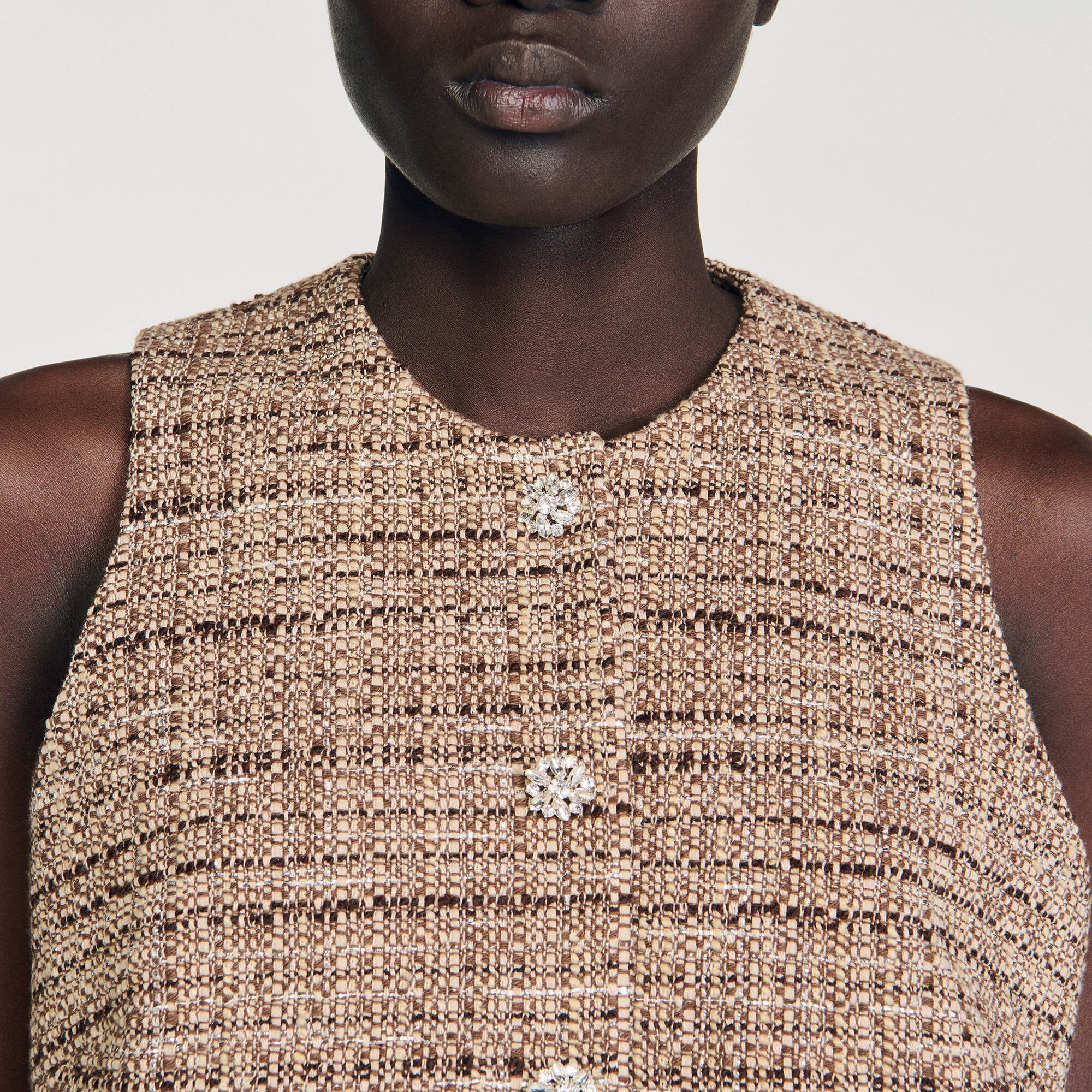 Tweed vest