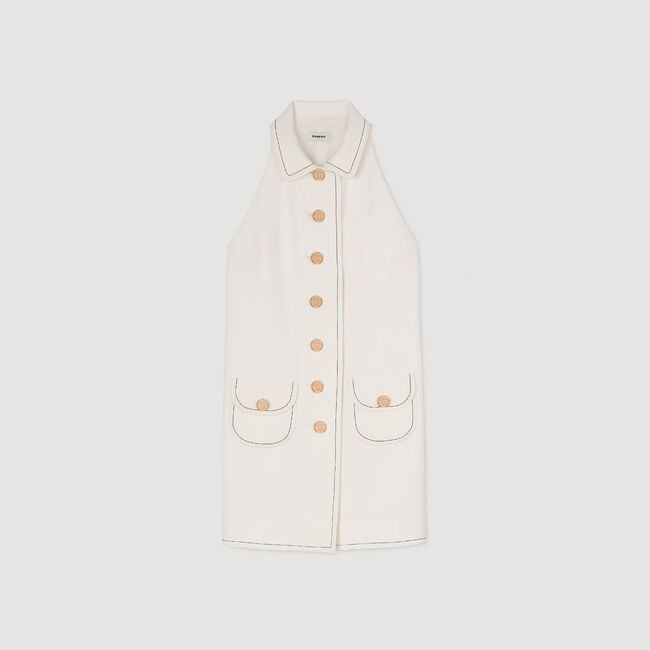 Peter Pan collar mini dress