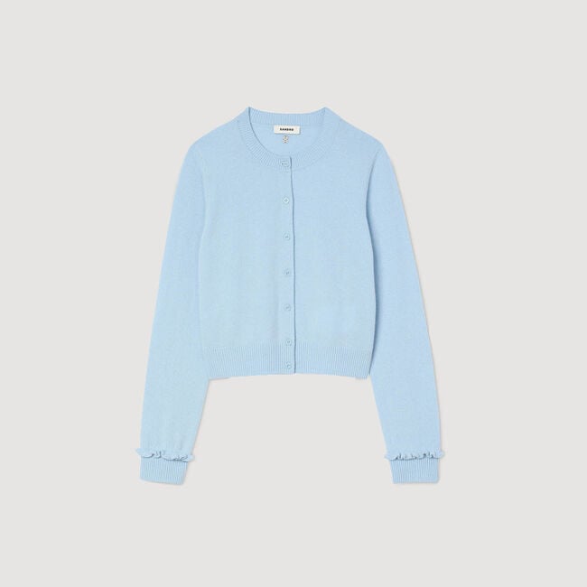 Ruffled cardigan