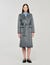 Double-faced check coat