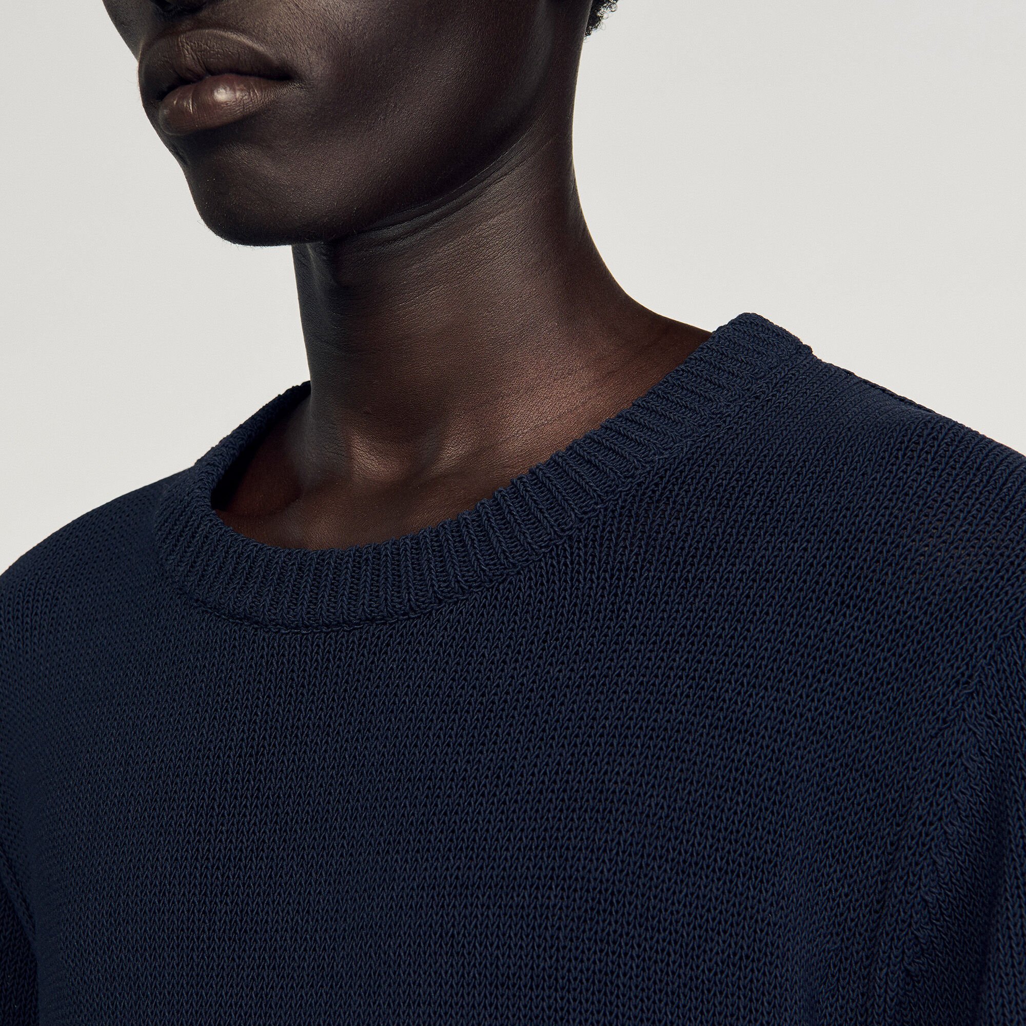 Fine knit T-shirt