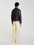 Distressed-look leather jacket