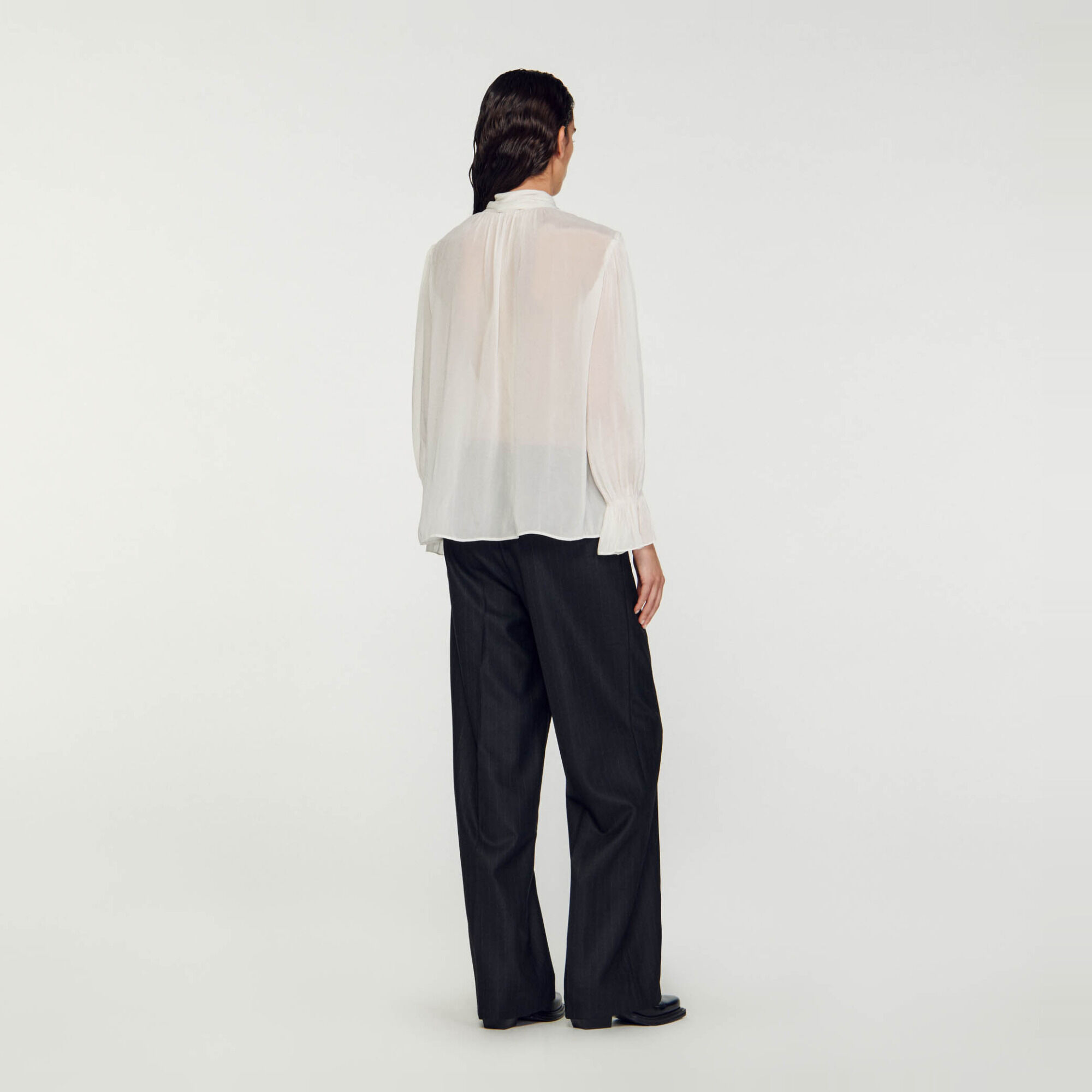 Pussy bow blouse