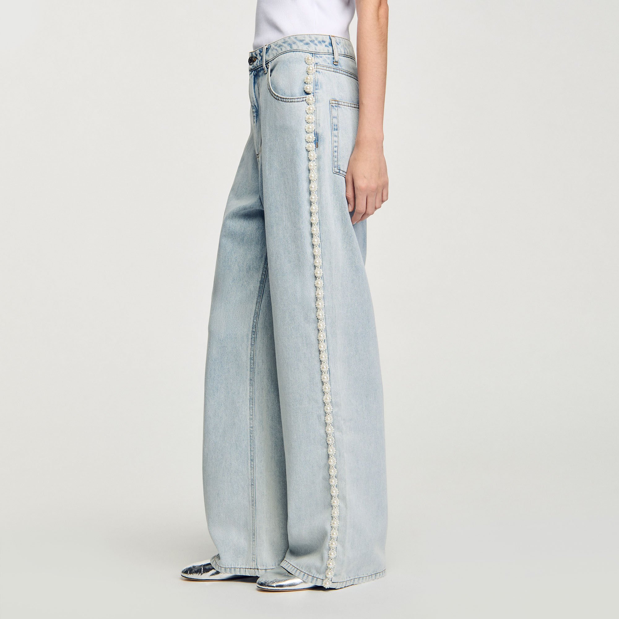 Beaded jeans