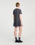 Mini pleated dress with rhinestones