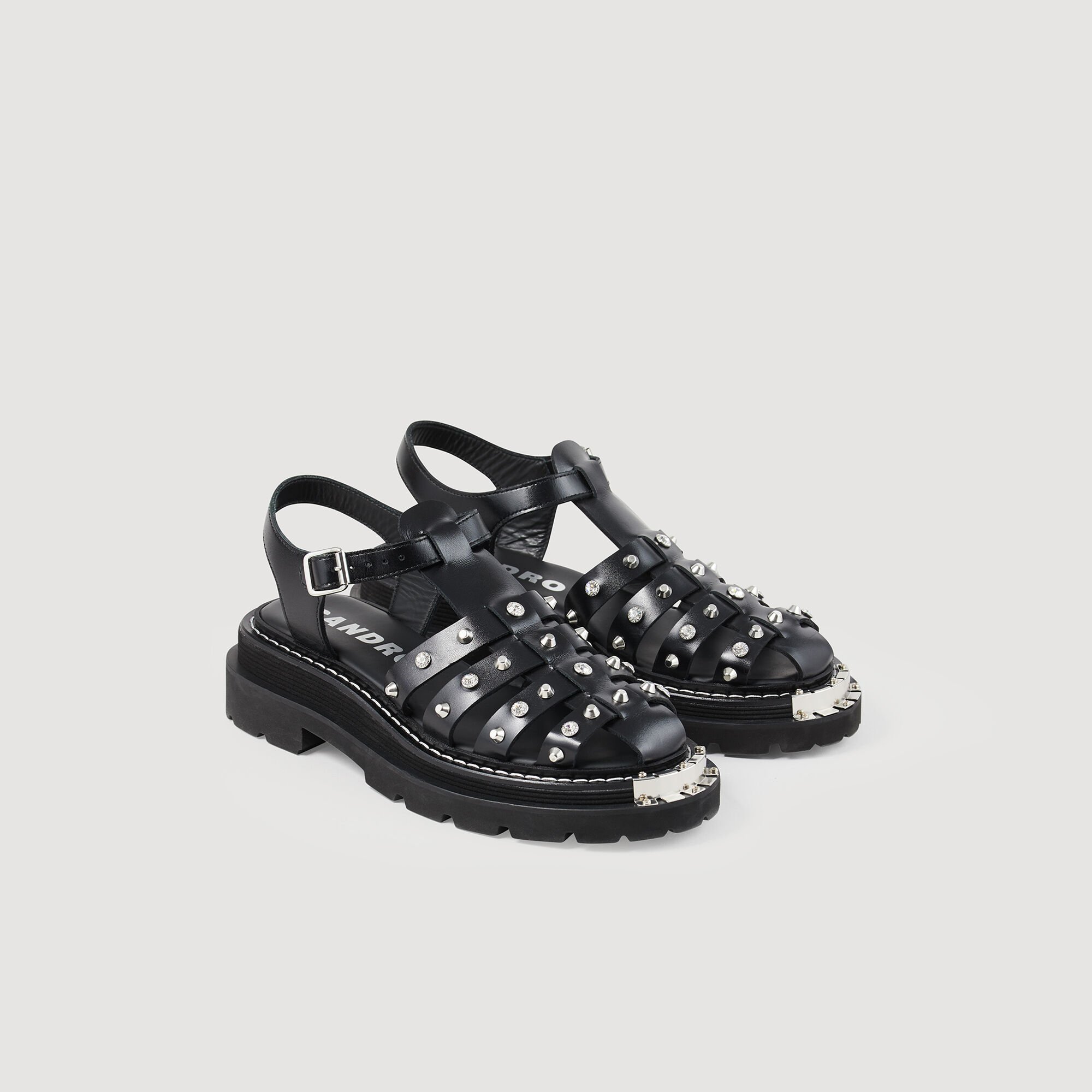 Olys Studded Leather Sandals
