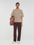 Rope jacquard cardigan shirt