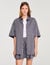 Oversized striped rhinestone