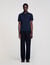 Short-sleeve knitted polo shirt