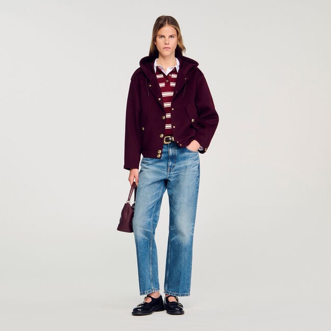 Double-faced wool coat