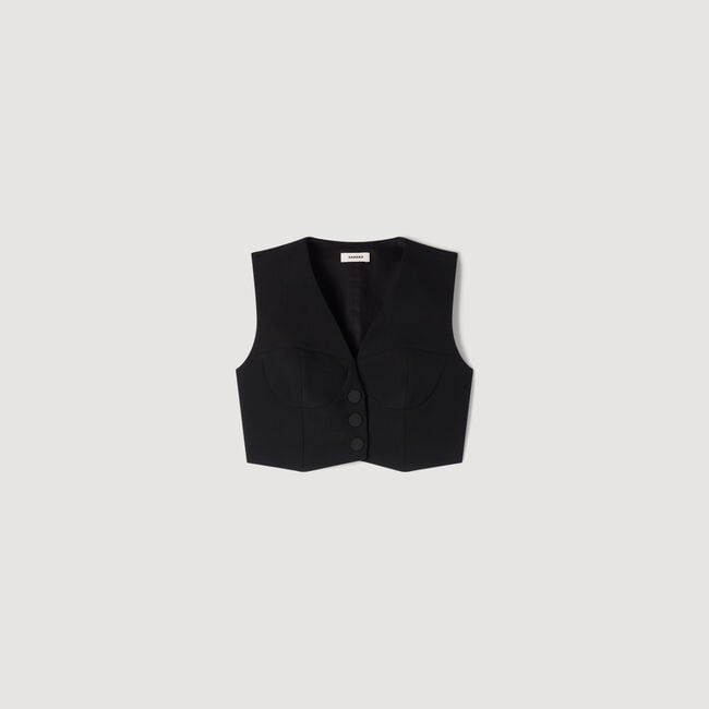 Cropped vest