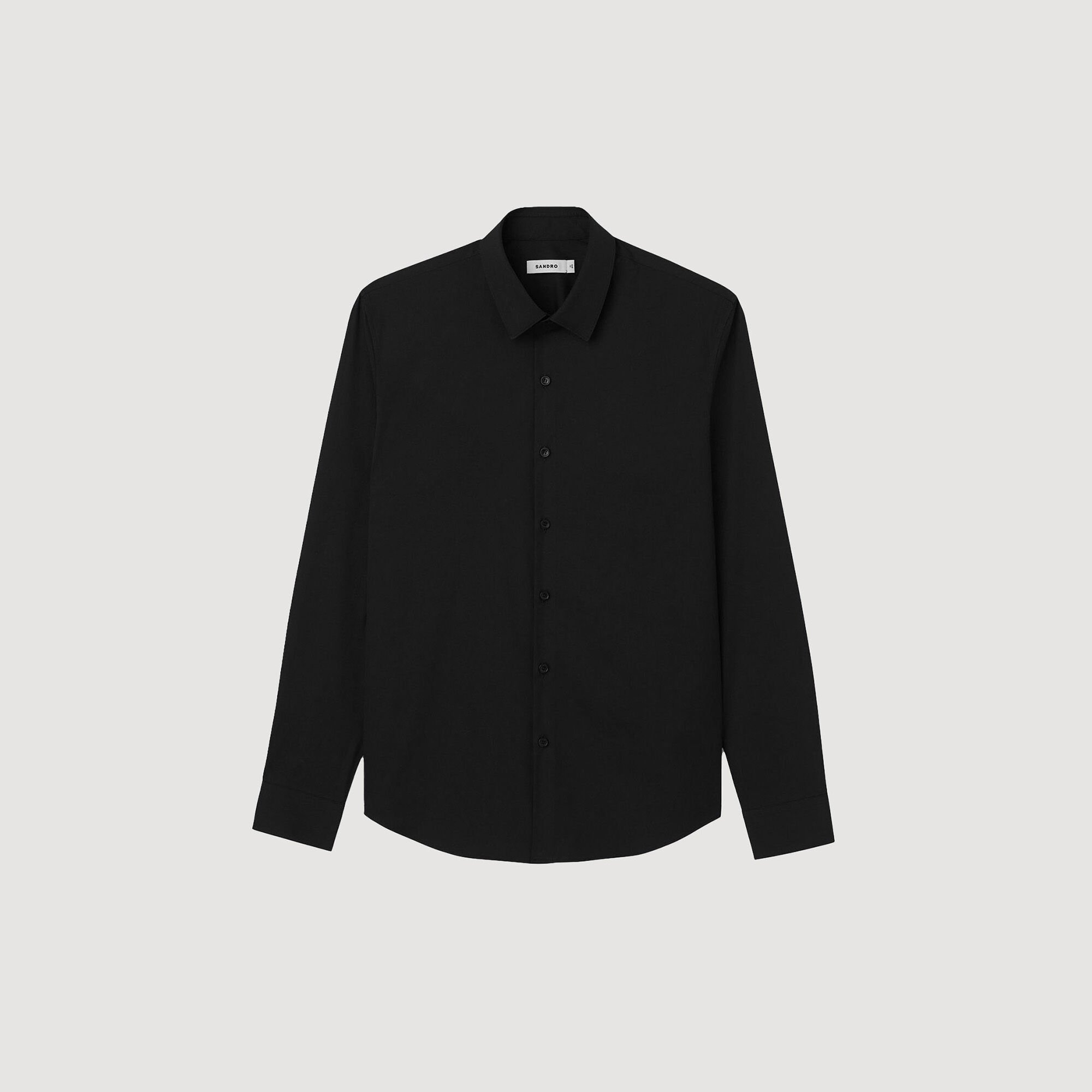 Fitted stretch cotton shirt