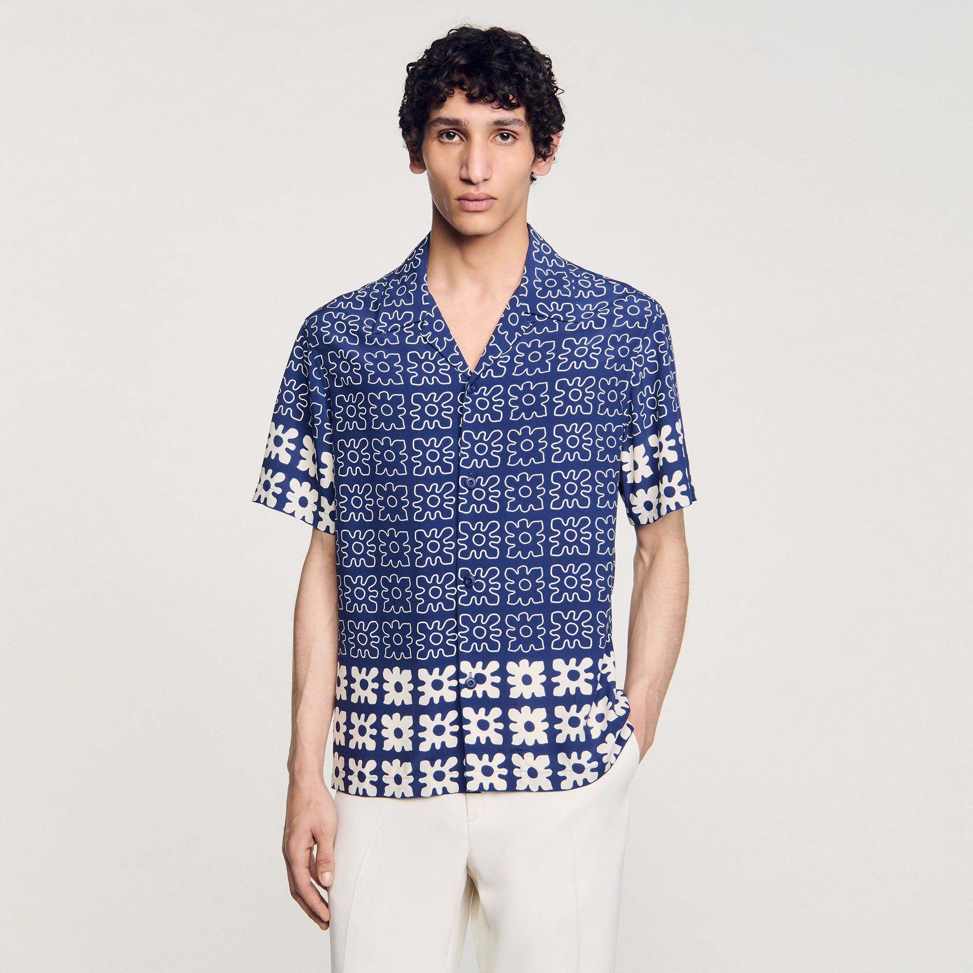 Floral motif shirt