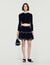 Velvet skater skirt with pearls - Women | Sandro
