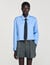 Cropped shirt with detachable tie