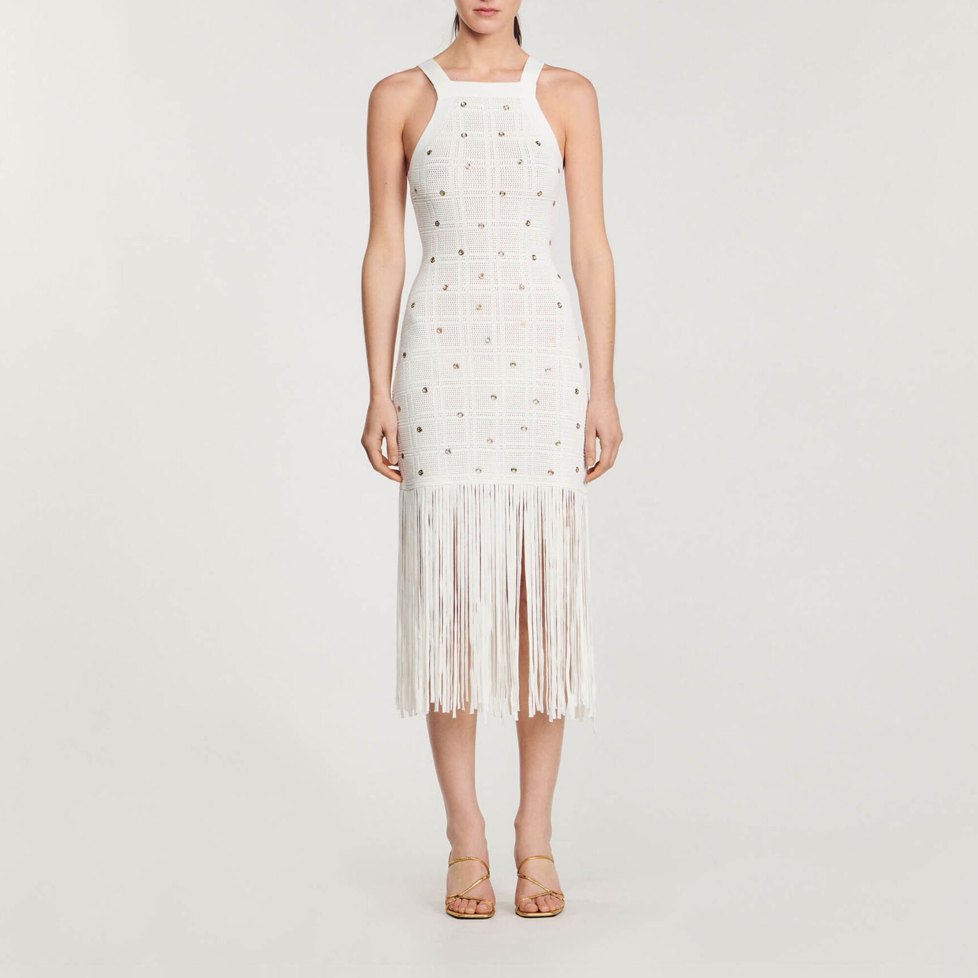 Fringed Midi Dress