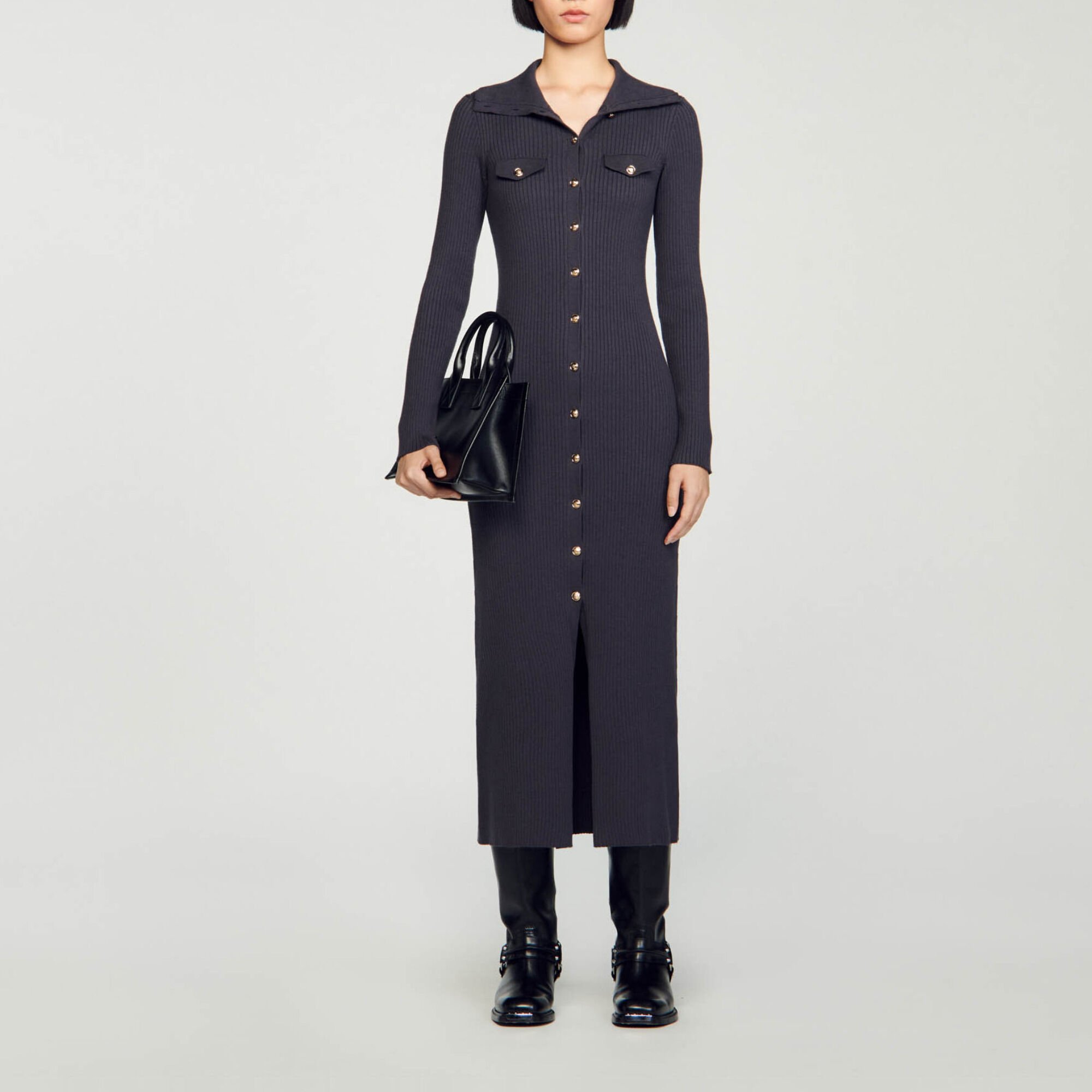 Knit maxi dress