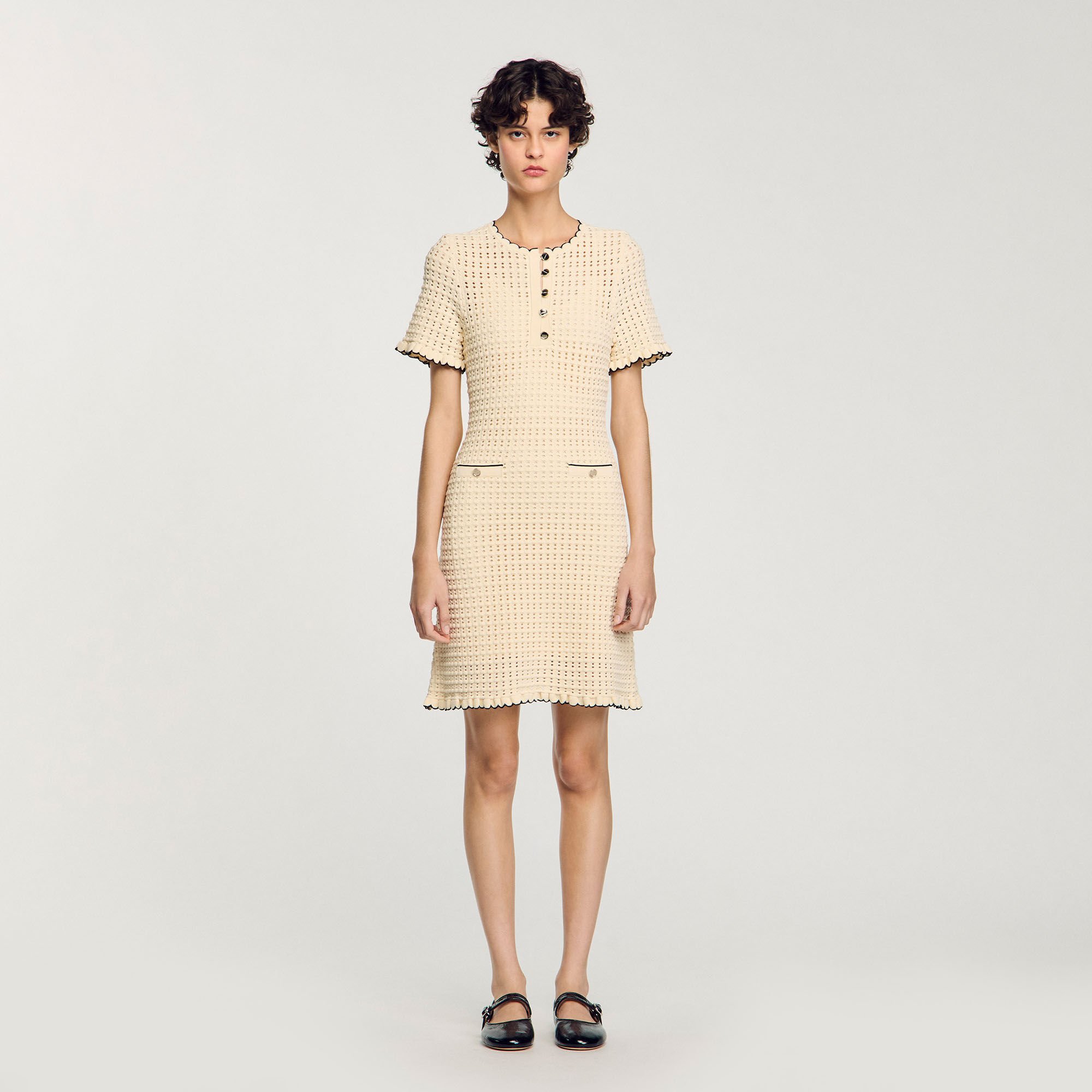 Mini knit dress