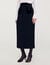 Tweed and velvet maxi skirt