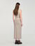 Maxi two-tone knit skirt