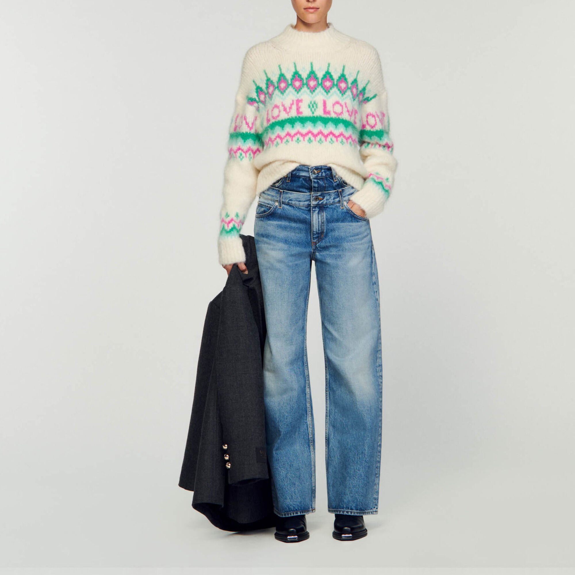 LOVE knit sweater