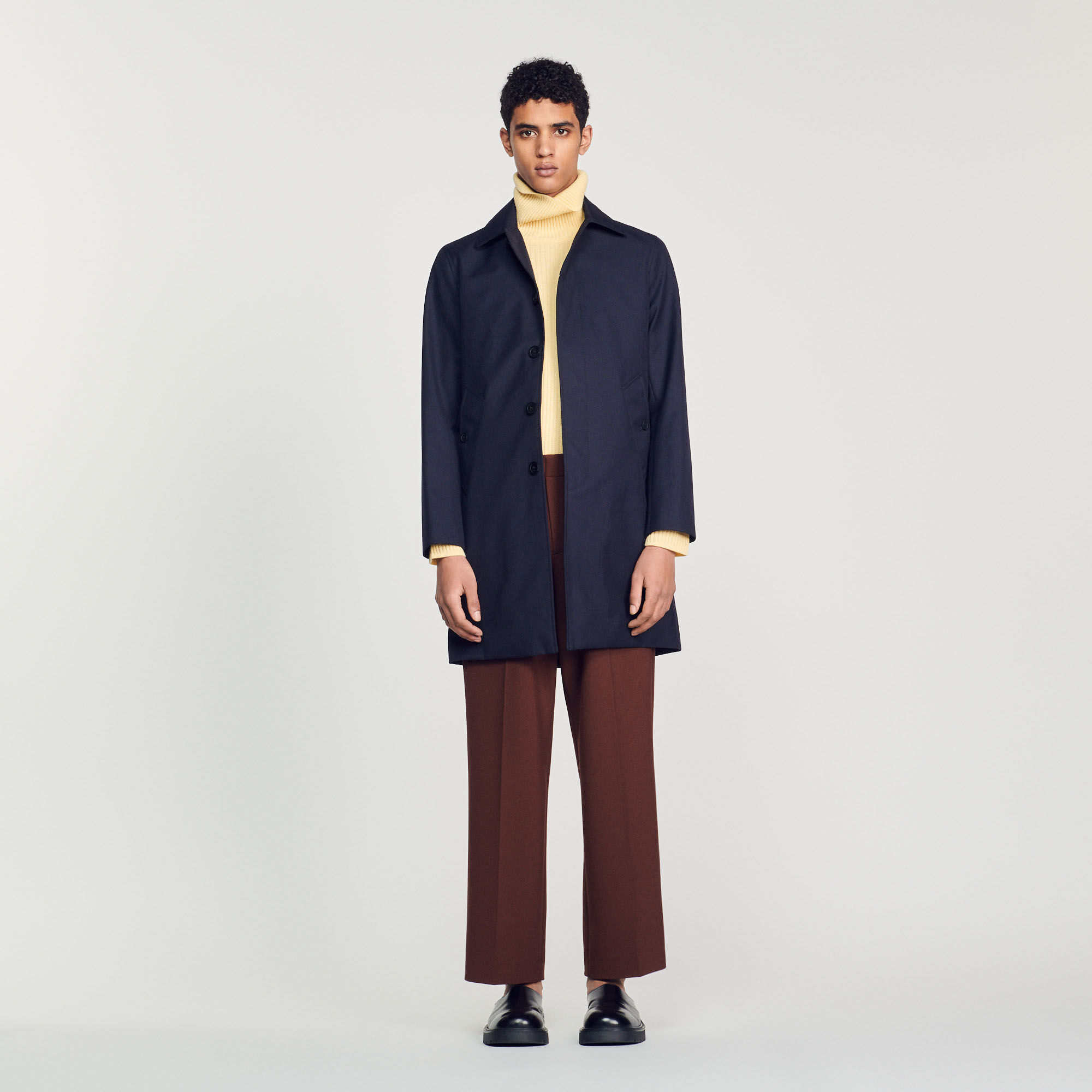 Straight-cut waterproof jacket