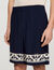 Contrast pattern flowy shorts