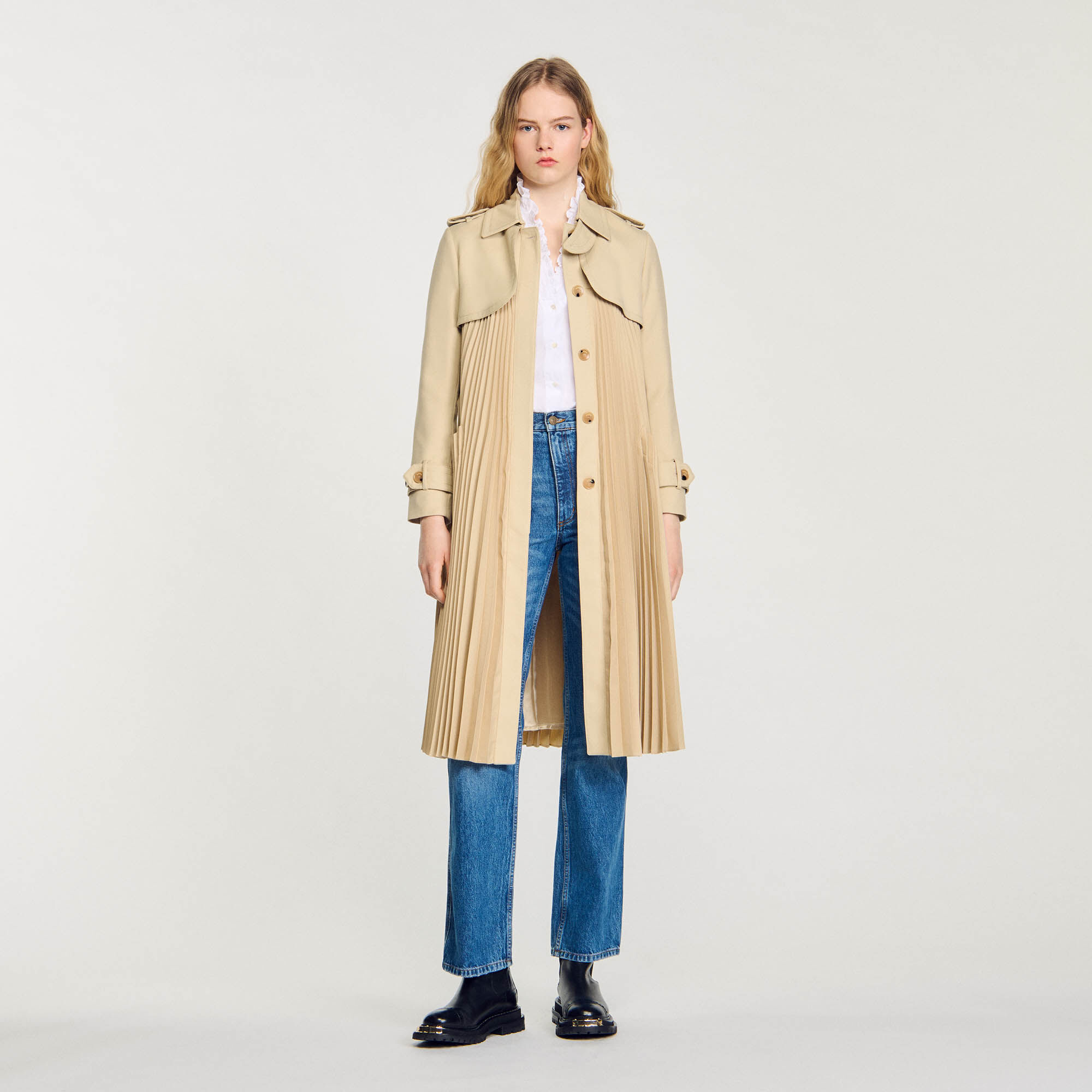 Sandro trench coat discount