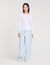 Ribbed sweater with Tunisian collar